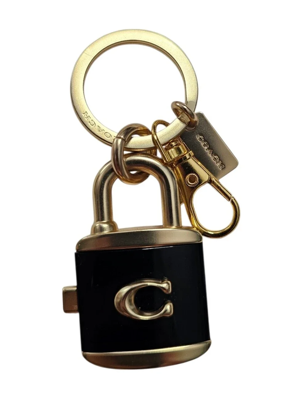 Coach Lock And Key Bag Charm Key Ring